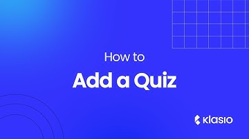 How to Create a quiz with Klasio