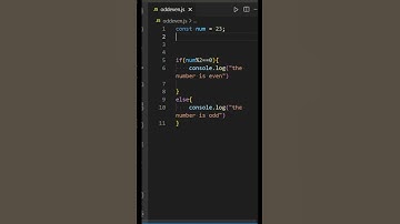 check no even or odd in JavaScript #shorts