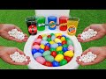 Colorful Easter Eggs VS Coca Cola, Fanta, Schweppes, Yedigün Blue, Sprite and Mentos in the toilet