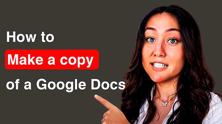 How to make a copy of a Google Doc