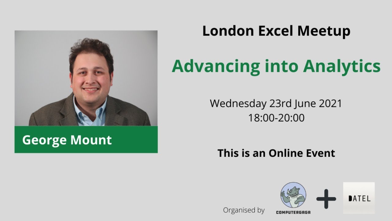Advancing into Analytics | George Mount - YouTube