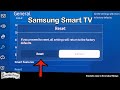 How to Reset Samsung Smart TV to Factory Settings