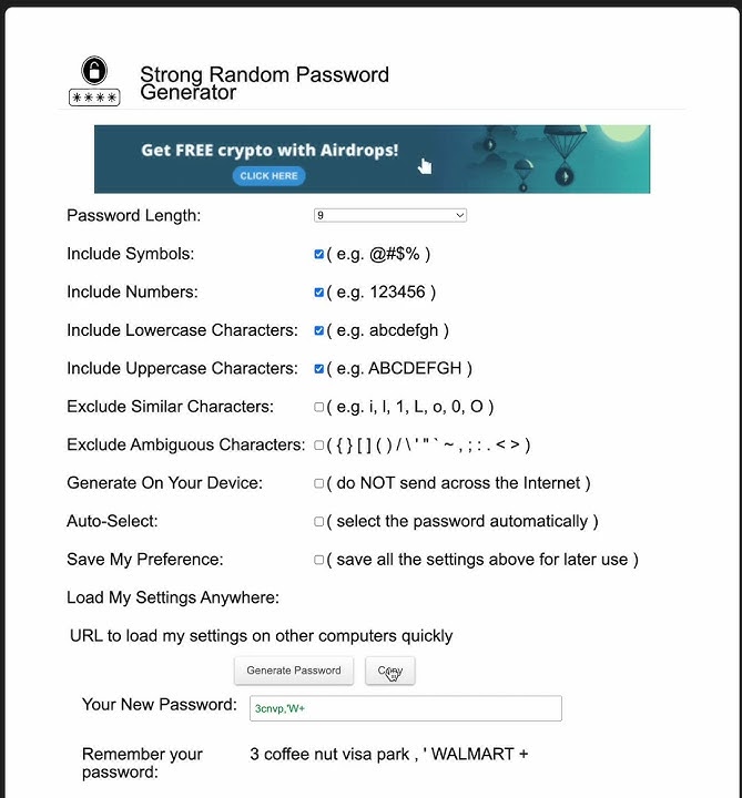 Strong Random Password Generator - https://passwordgenerator-v2.netlify.app/