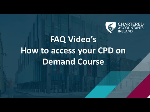 How to access your CPD on demand course