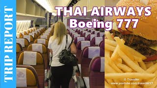 Review Thai Airways - Boeing 777 Economy Class Flight from Phuket to Bangkok Suvarnabhumi screenshot 5