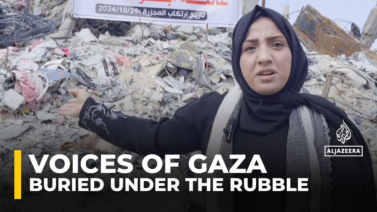 امرأة فلسطينية تناشد من أجل انتشال جثث أحبائها المدفونين تحت أنقاض غزة