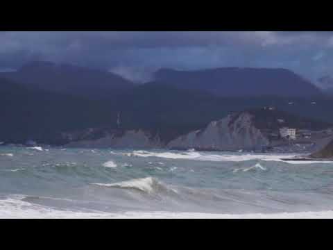 Шторм в Широкой Балке. Новороссийск. Черное море