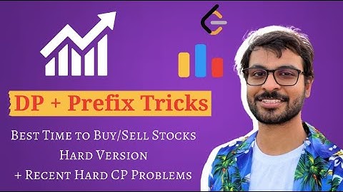 DP + Prefix Tricks | Buy and Sell Stocks IV | LC Hard Problem | Codeforces Round 932 Problem C