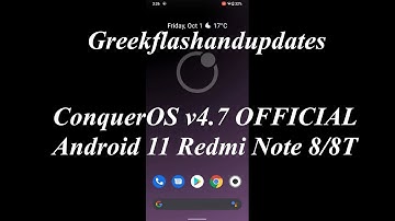 ConquerOS v4.7 OFFICIAL Android 11 Redmi Note 8/8T