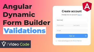 Angular Dynamic Forms  - Validations