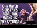John mayer signs a fans klon centaur pedal  marks his settings credit jennyharnett