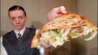 Pizza Hut's NEW Cheesesteak Melt Review!