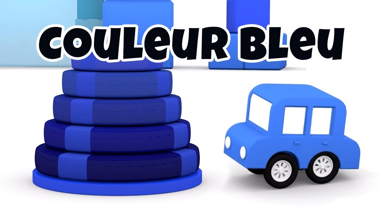 Dessin Anime Educatif Pour Enfants De 4 Voitures Couleur Bleu Youtube