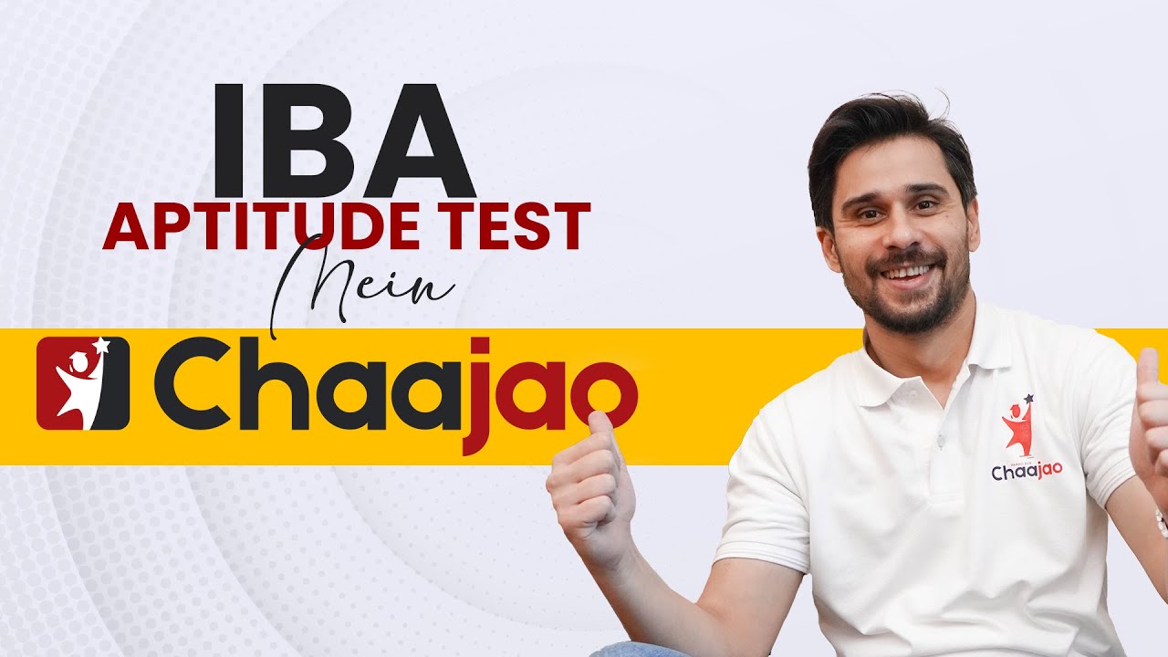 IBA Aptitude Test Main Chaajao Tabish Hashmi YouTube