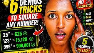 👉 “6 Tricks to Square Numbers in Seconds 😳 | Human Calculator Secrets”