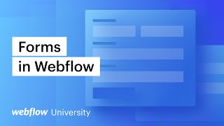 Fundamentals of Forms in Webflow – Webflow tutorial