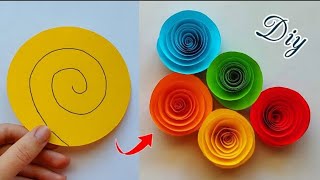 Easy & Beautiful Rose Making 🌹 | How To Make Rose Flower | Paper Flower |