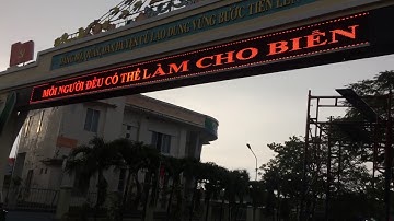 thi công biển led cổng chào