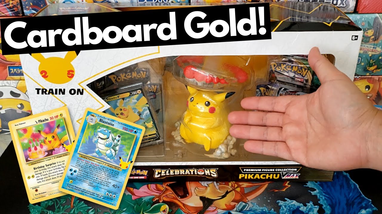 NEW* Opening Pokemon Celebrations Premium Pikachu Collection - YouTube