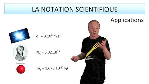 La notation scientifique : Applications