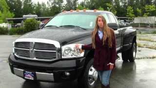 Virtual Walk Around Tour of a 2008 Dodge Ram3500 at Milam Truck Country in Puyallup