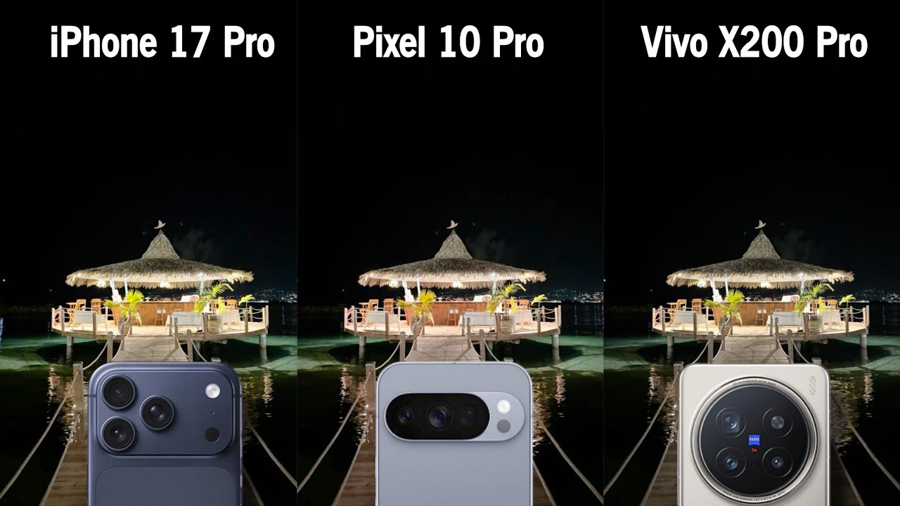 Perbandingan kamera iPhone 17 Pro vs Google Pixel 10 Pro vs Vivo X200 Pro (Source YouTube Channel = Ultra Tech)