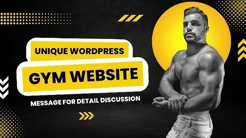 Construct gym and fitness wordpress website