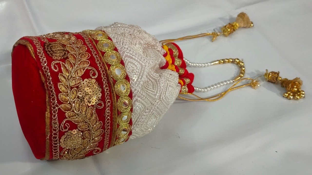 Handmade Potli HandBag Rajasthani Mirrorwork – currypeepal