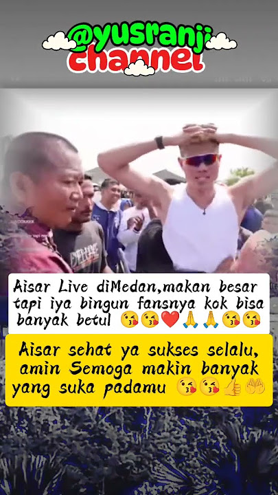 Aisar Live diMedan,makan besar tapi iya bingun fansnya kok bisa banyak betul😘😘😭 #aisarkhaled #live