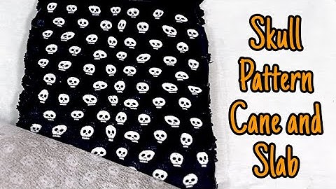 Part 2: Polymer Clay Skull Pattern Cane and Slab