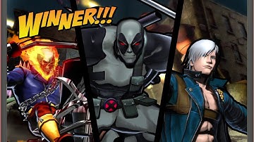 ULTIMATE MARVEL VS. CAPCOM 3 Ghost Rider,Deadpool,Dante Gameplay Request
