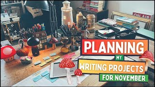 NOVEMBER MONTHLY RESET: Planning my writing & YouTube Projects | Mini Desk Reset & Office Decor