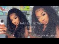 MELTED FRONTAL INSTALL | HALF UP HALF DOWN | CURLY HD LACE  @AliPearlHair​