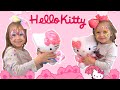 Диана и Настя в салоне красоты Hello Kitty