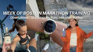 Full Week of Boston Marathon Training | Down Week | Skipping Runs