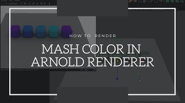 How to render MASH Color in Arnold Renderer