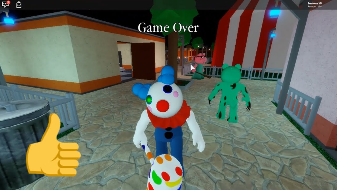 Gameplay As Clowny Skin Chapter 8 Map In Piggy Alpha Roblox Youtube - alpha roblox piggy