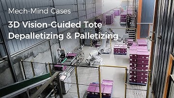 3D Vision-Guided Tote Depalletizing & Palletizing with Mech-Mind to Support a Toys Manufacturer.