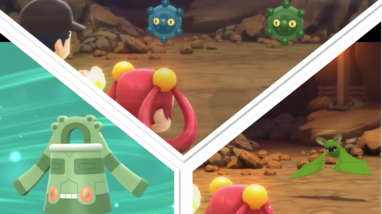 Shiny Bronzor and Zubat in Brilliant Diamond at Wayward Cave after 5884