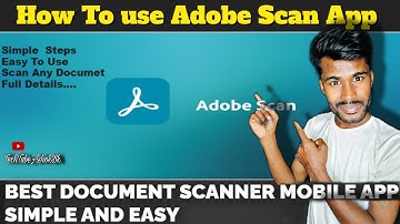 How to use adobe scan app in kannada | Best mobile Document scanner app | Adobe scan app uses |