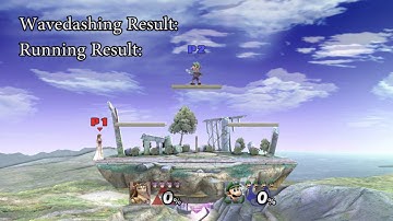 [TAS] Project M: Perfect Wavedash vs. Run Speed Test