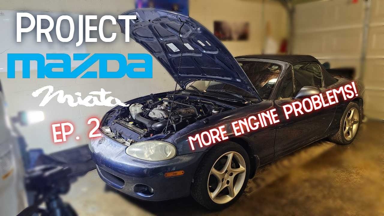 New Soft Top + First Engine Diagnosis | Bluey - NB Miata Resto Ep 2.