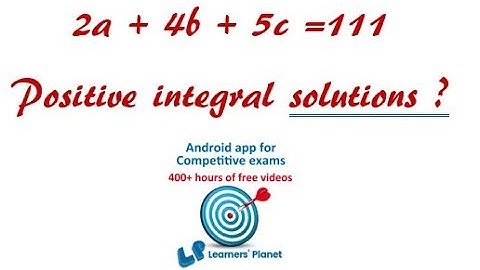 Number of Integral Solutions of an Equation | Most Important Topic for CAT | Learners