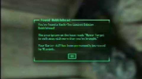 Walk-To Fallout 3 Bobblehead guide - Barter