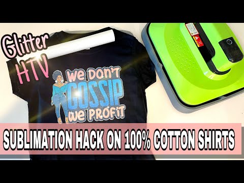 HOW TO USE SUBLIMATION HTV ON DARK FABRIC - SUBLIMATION ON COTTON