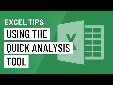 Excel Quick Tip: Using the Quick Analysis Tool