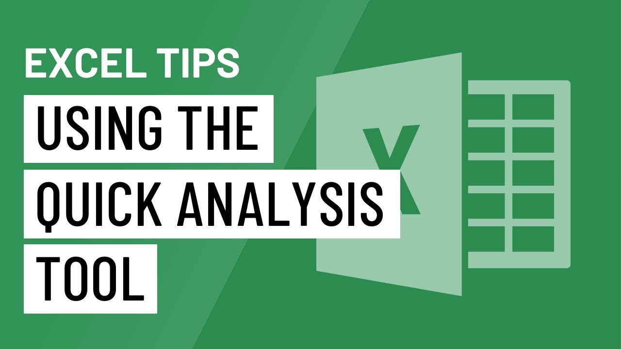 ⁣Excel Quick Tip: Using the Quick Analysis Tool