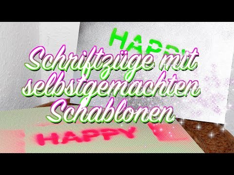 Video: Wie Erstelle Ich Eine Schablone Für Buchstaben?