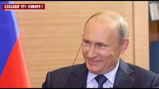 L'interview de Vladimir Poutine avec Jean-Pierre Elkabbach sur Europe 1 et TF1 en 2014 (archives)