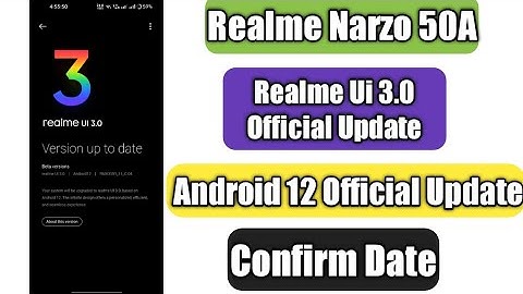 Realme Narzo 50A Android 12 Official Update | june Official Roadmap